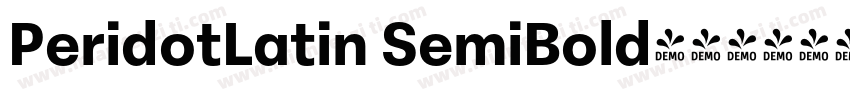 PeridotLatin SemiBold字体转换